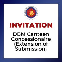 Invitation to Apply as DBM Canteen Concessionaire (Extension of Submission)